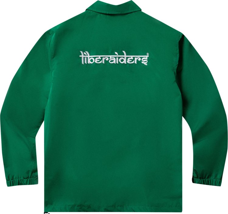 Liberaiders Logo Coach Jacket Green