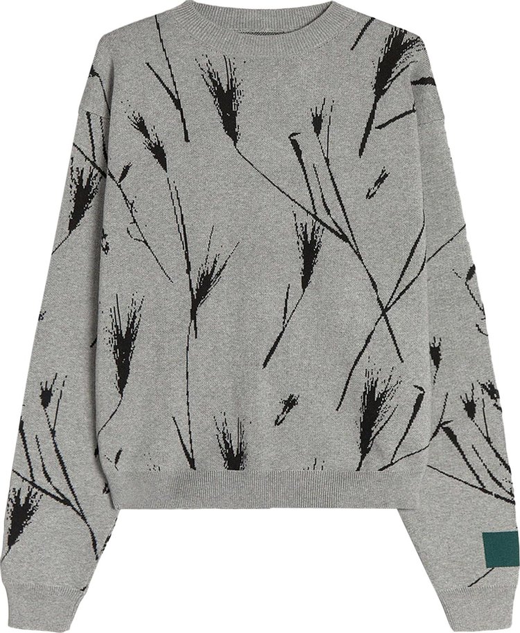Reese Cooper Oat Grass Knit Sweater 'Grey/Black'