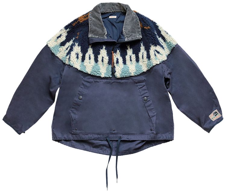 Kapital Chino x BOA Fleece Nordic Anorak Navy