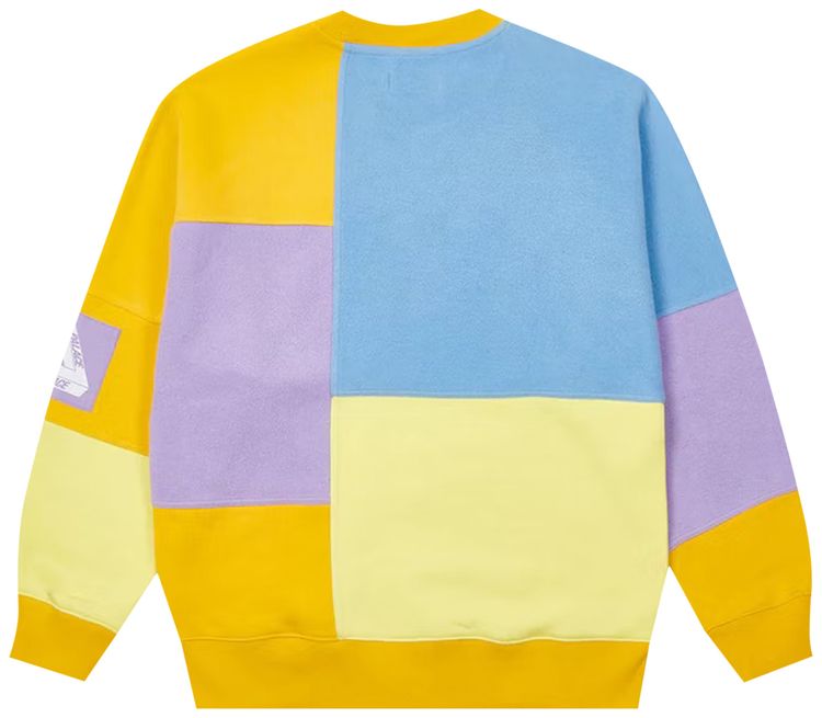 Palace Colour Block Crew BlueOrangeLilac