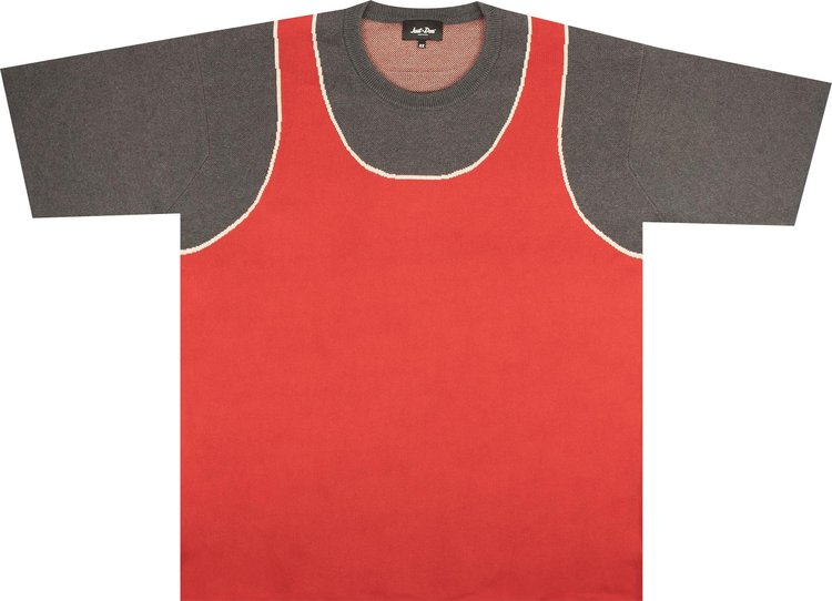 Just Don Basketball Short-Sleeve Jersey Sweater 'Red'