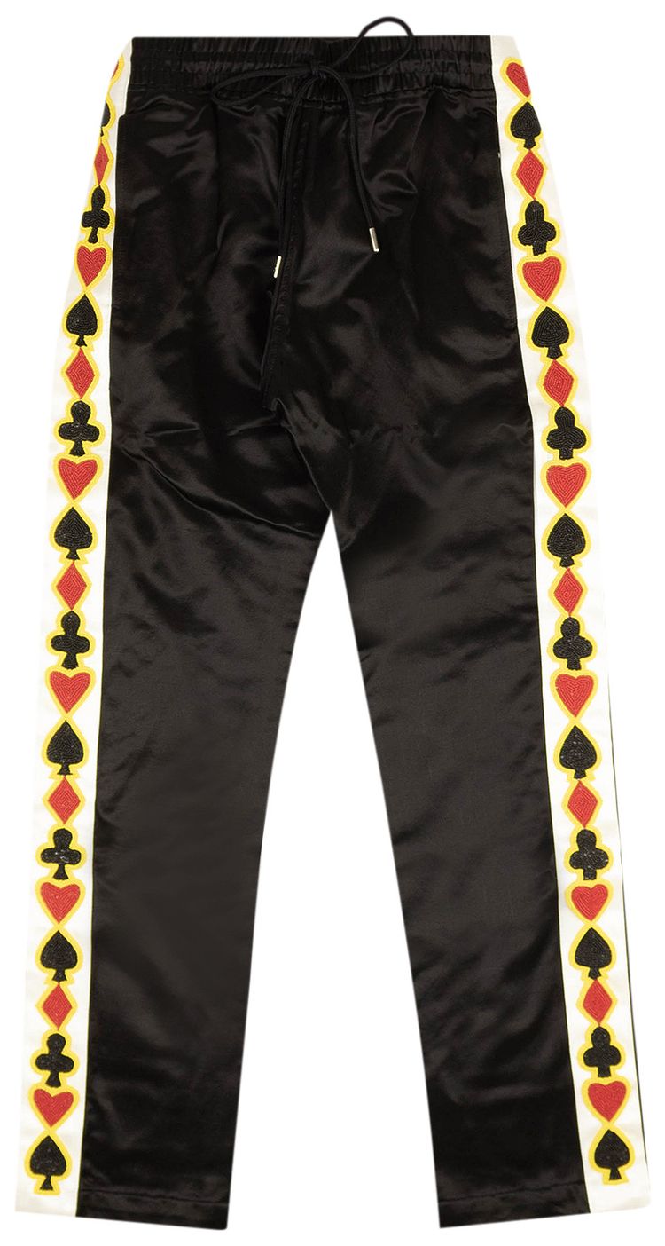 Just Don Beaded Tearaway Suit Pants Black