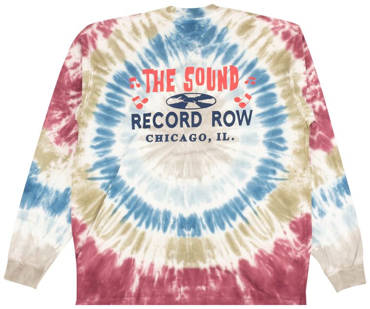 Just Don Tie Dye Record Row Long Sleeve T Shirt Multicolor