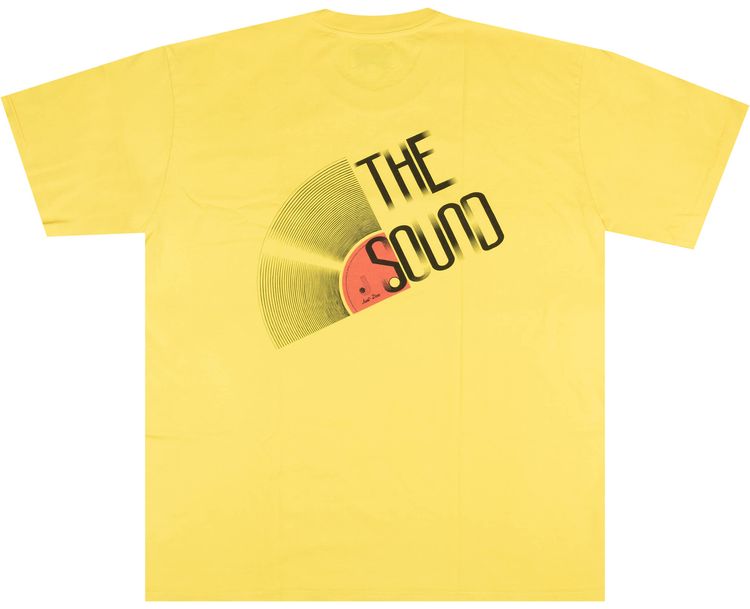 Just Don Record Crew Short Sleeve T Shirt Yellow