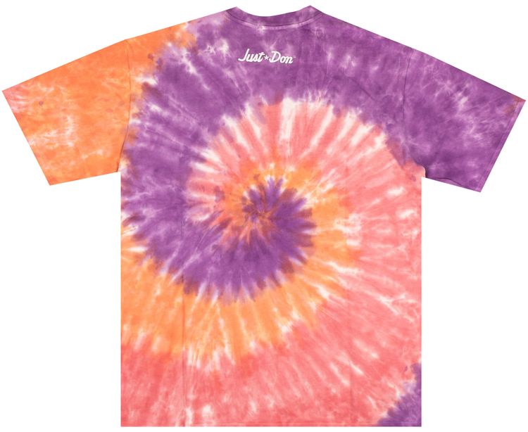 Just Don Team X Boy Short Sleeve T Shirt Pink Tie Dye