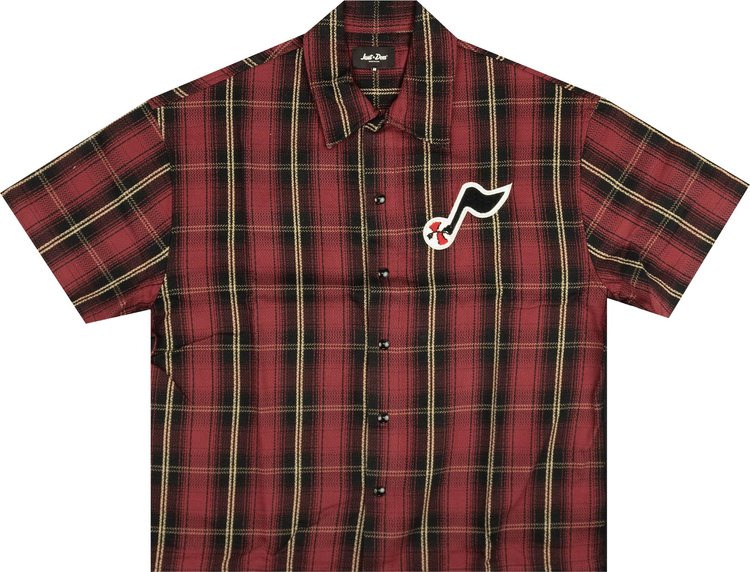 Just Don The Sound Plaid Snap Shirt 'Red'