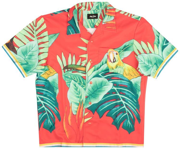 Just Don Tropical Hawaiian Snap Shirt Multicolor
