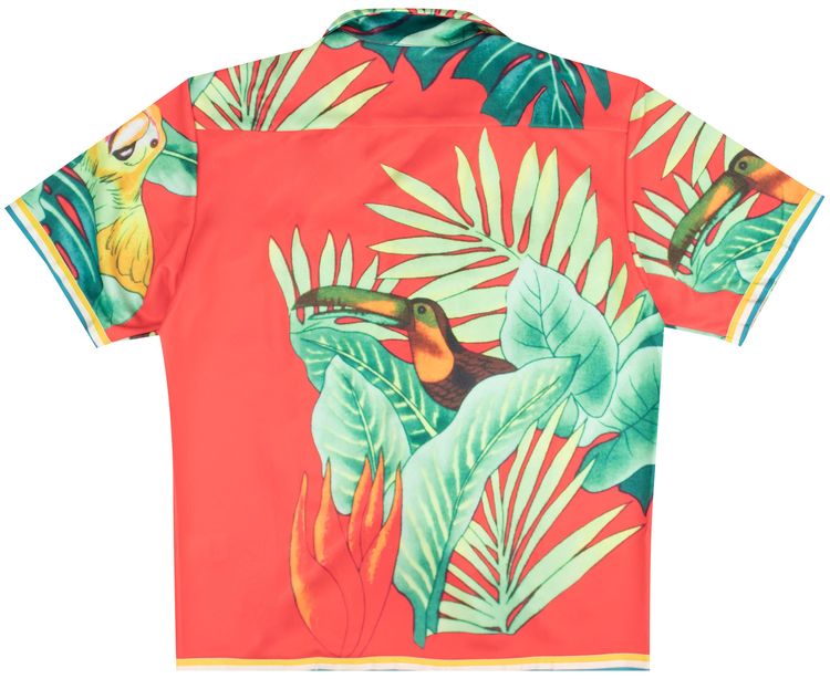 Just Don Tropical Hawaiian Snap Shirt Multicolor