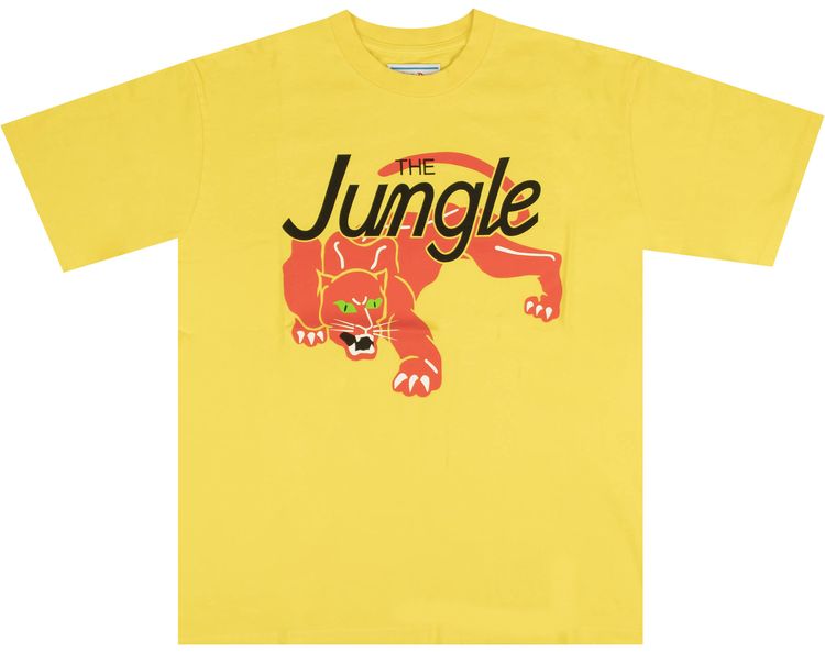 Just Don Short Sleeve The Jungle T Shirt Yellow