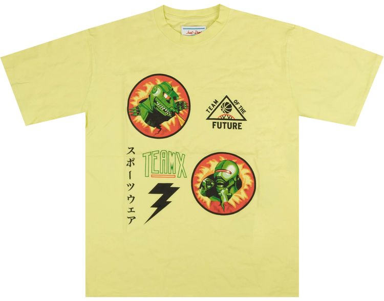 Just Don Robot X Monster Short Sleeve T Shirt Yellow