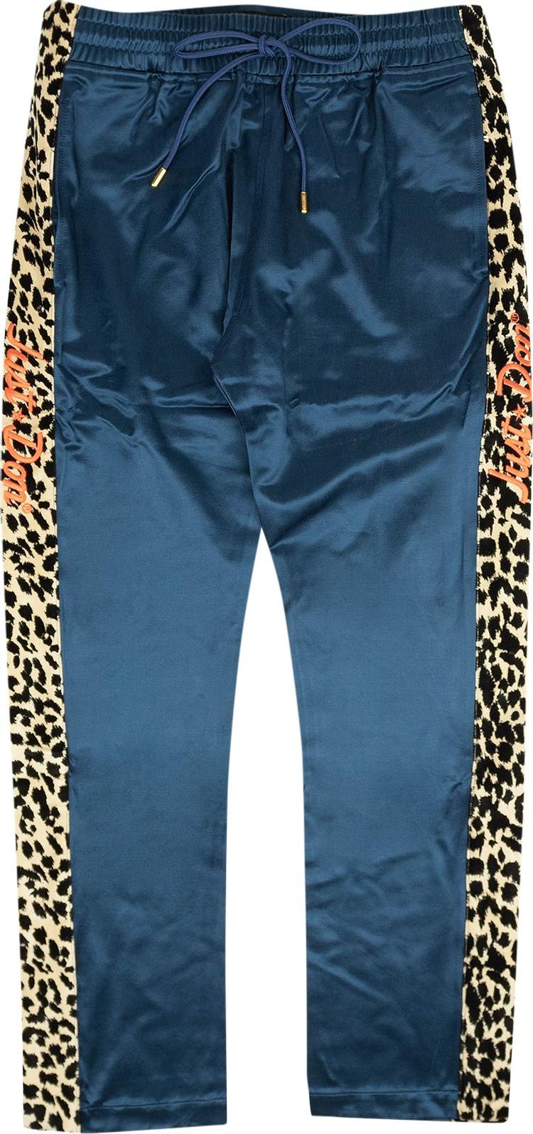 Just Don Leopard Tearaway Pants 'Blue'