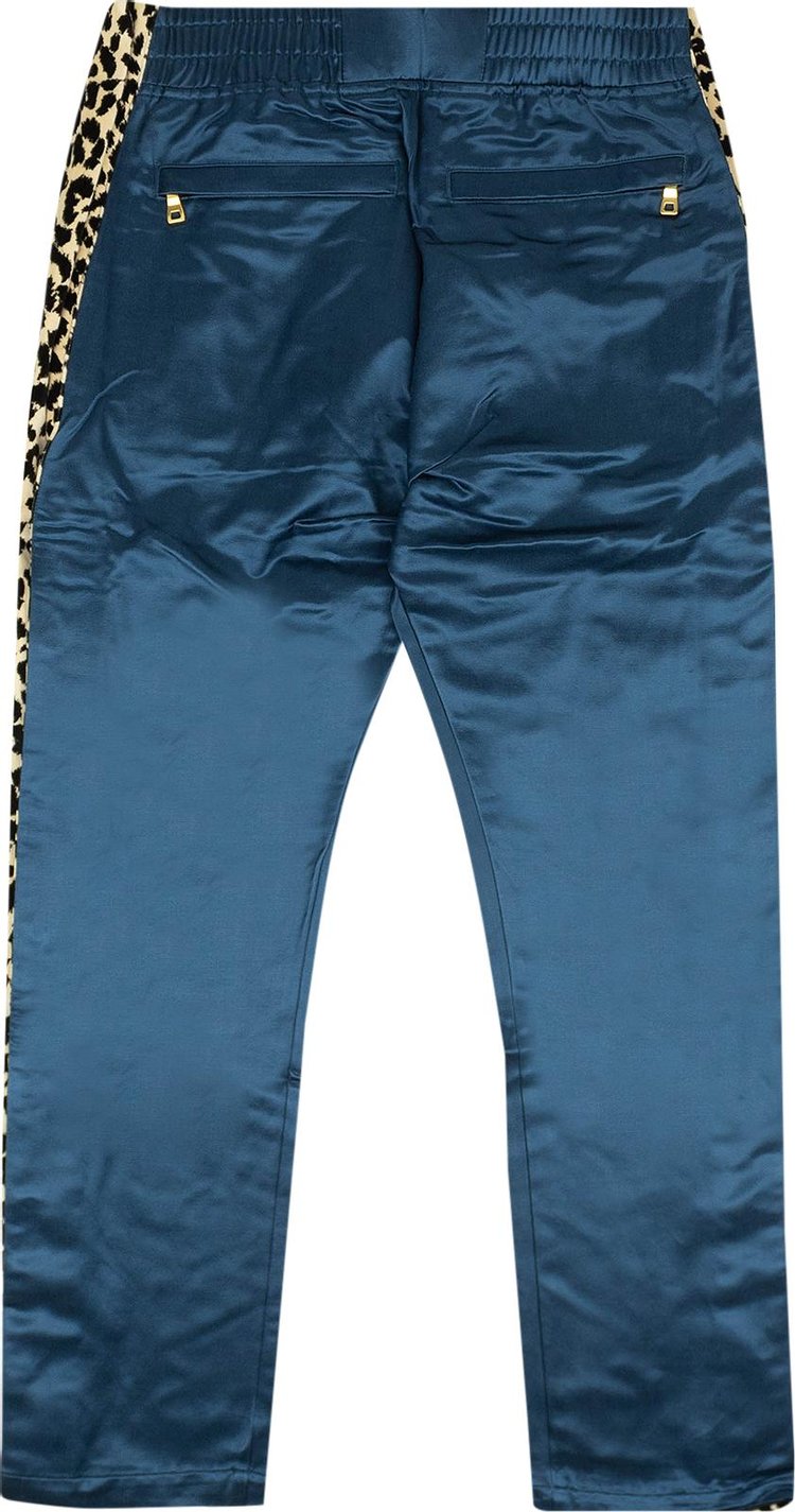 Just Don Leopard Tearaway Pants Blue