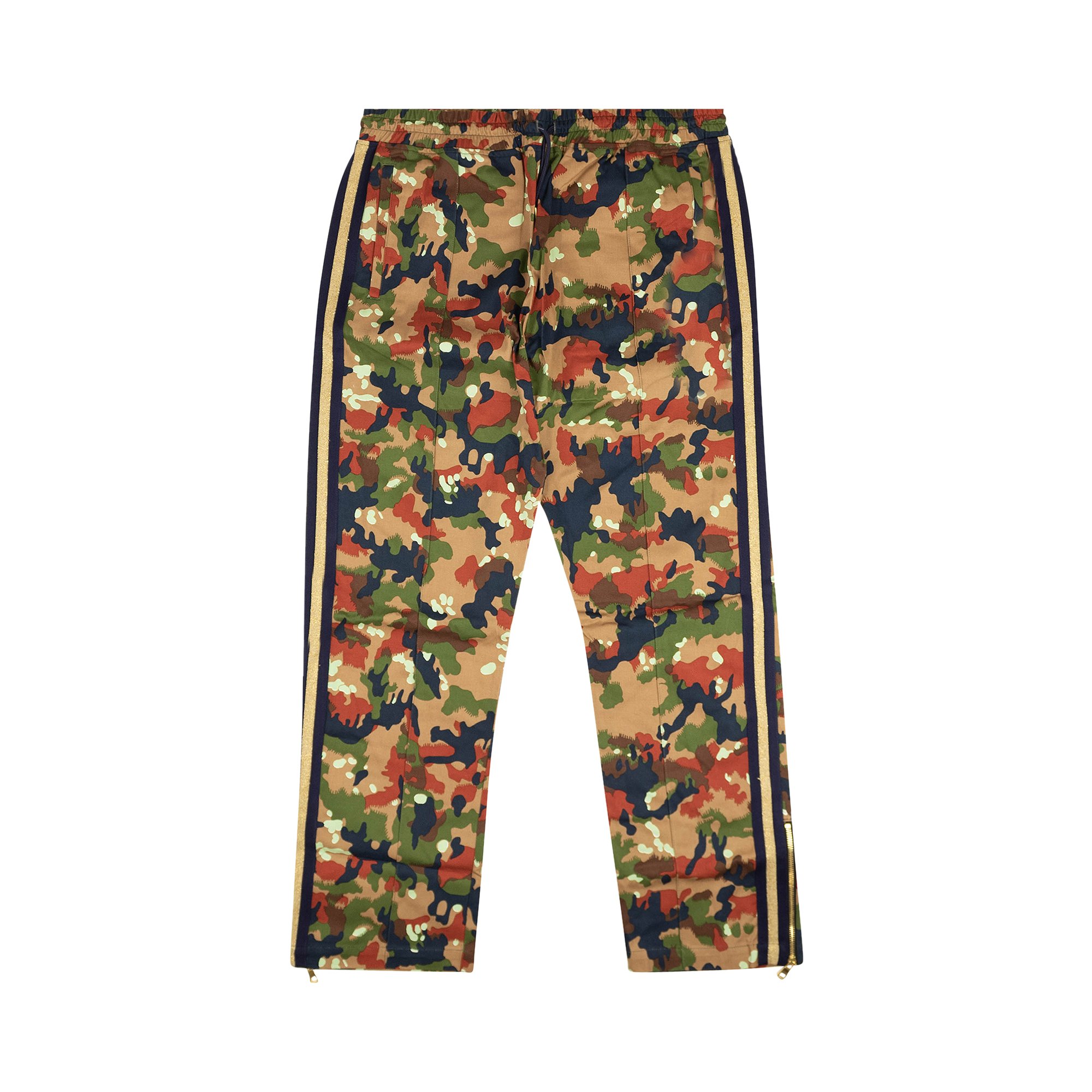 Just Don Camo Camp Side Stripe Track Pants 'Green'