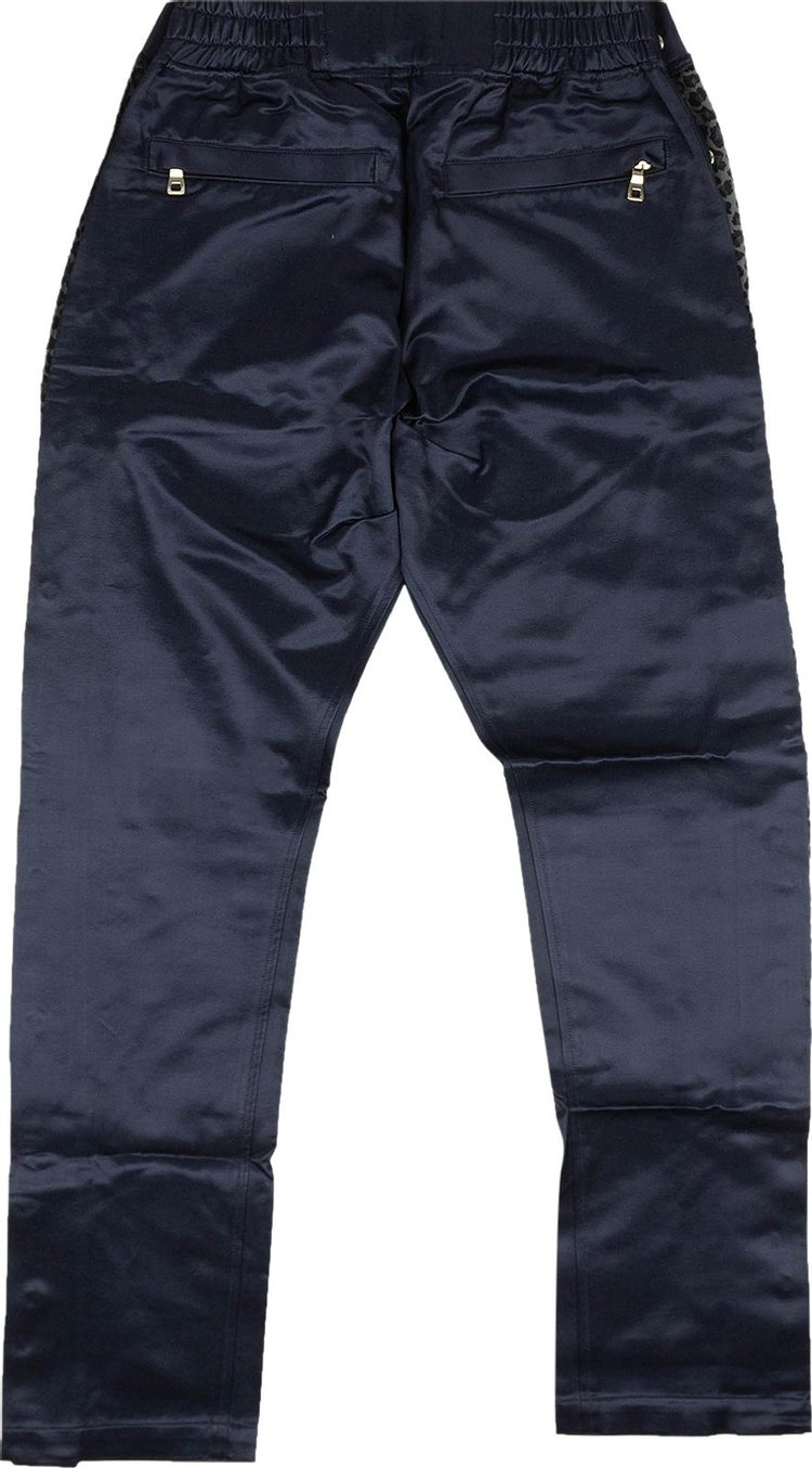 Just Don Jungle Satin Tearaway Pants Navy