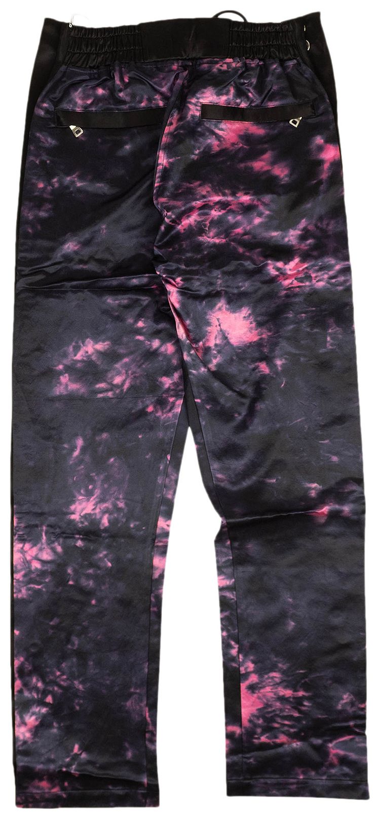 Just Don Tearaway Pants BlackFuchsia Pink Tie Dye