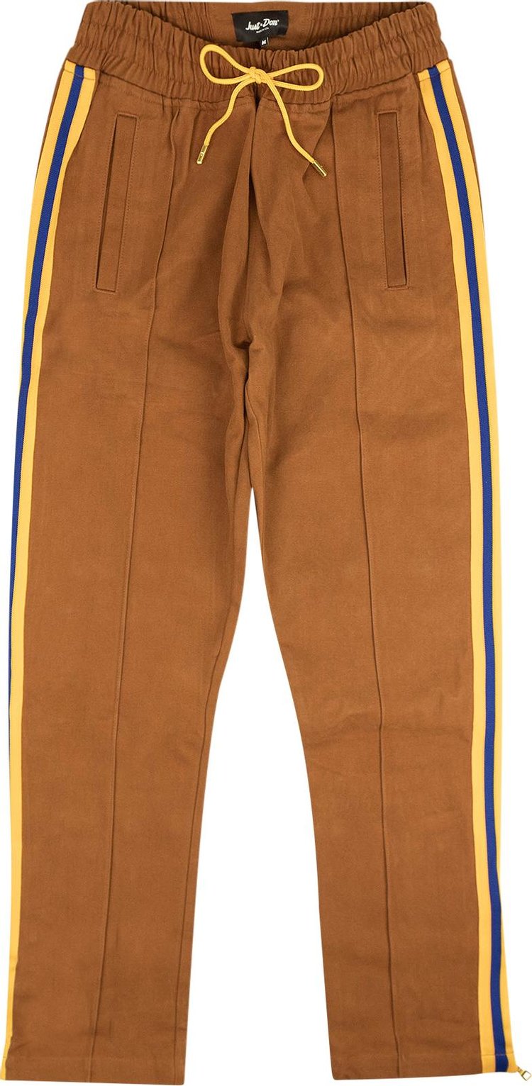 Just Don Jungle Canvas Track Pants Brown