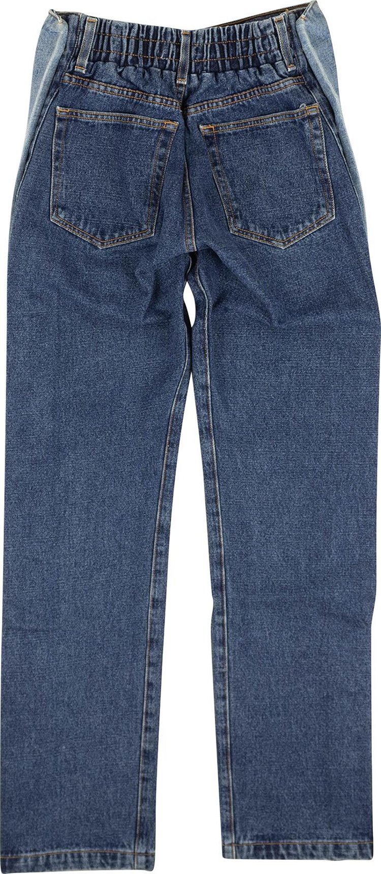 Just Don Logo Side Strap Denim Snap Jeans Blue