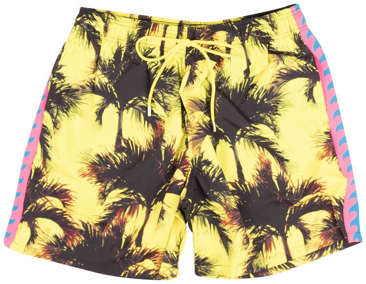 Just Don Palm Swim Trunk Black