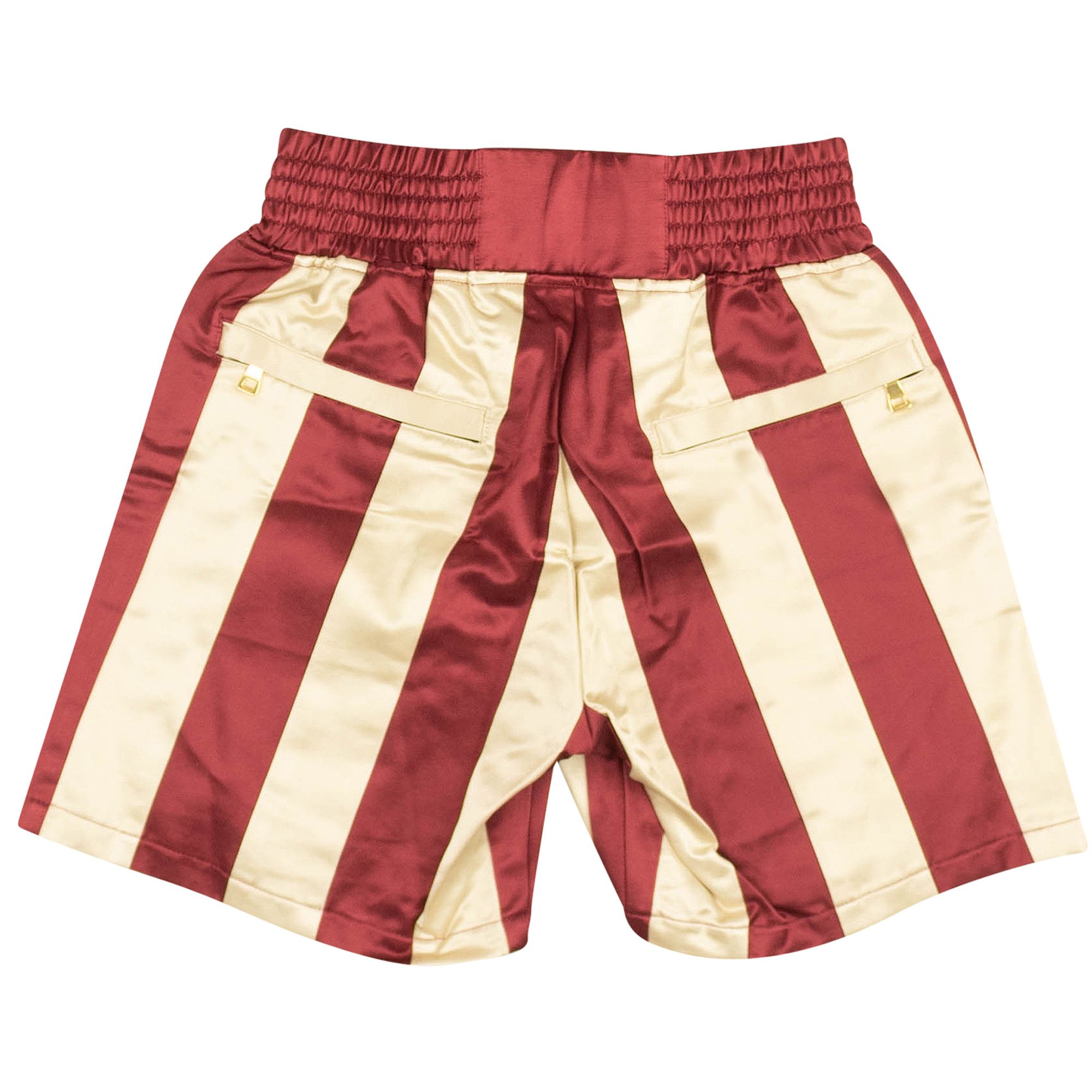 Buy Just Don Striped Boxing Shorts 'Burgundy' - 4925 100000202SBS