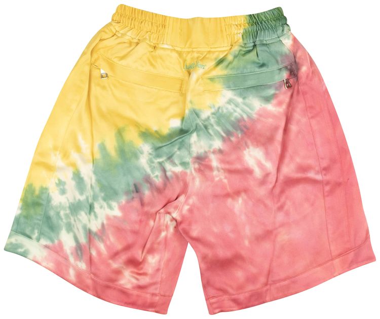 Just Don Tie Dye Drawstring Basketball Shorts Multicolor