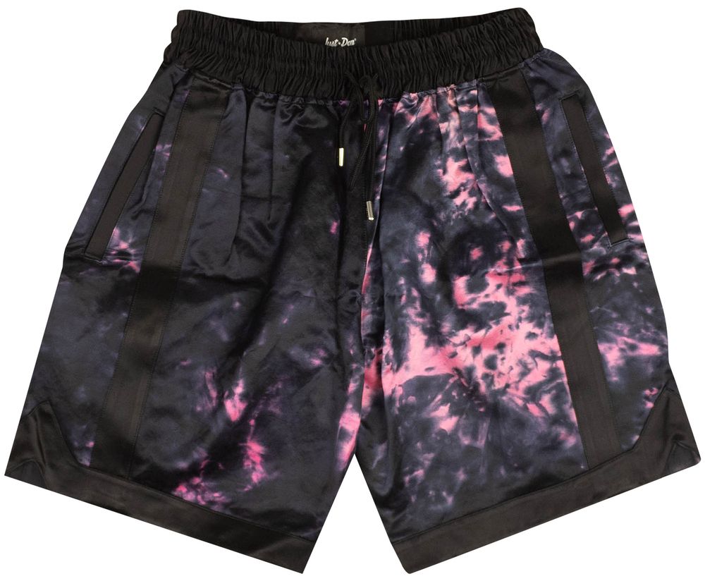 Buy Just Don Basketball Shorts 'Black/Fuschia Tie Dye' 4925