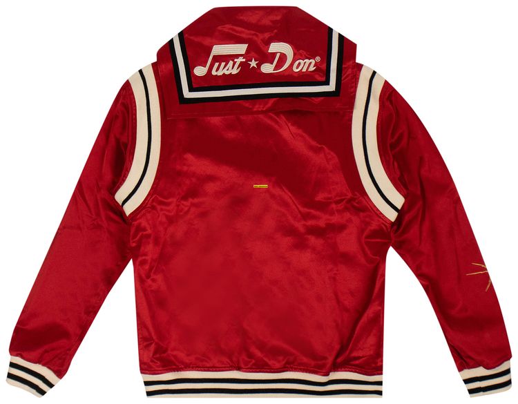 Just Don Cape Varsity Jacket Red