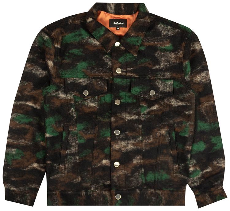 Just Don Camo Trucker Jacket BrownGreen