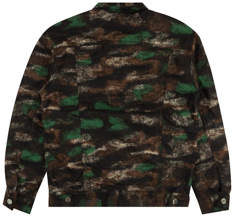 Just Don Camo Trucker Jacket BrownGreen