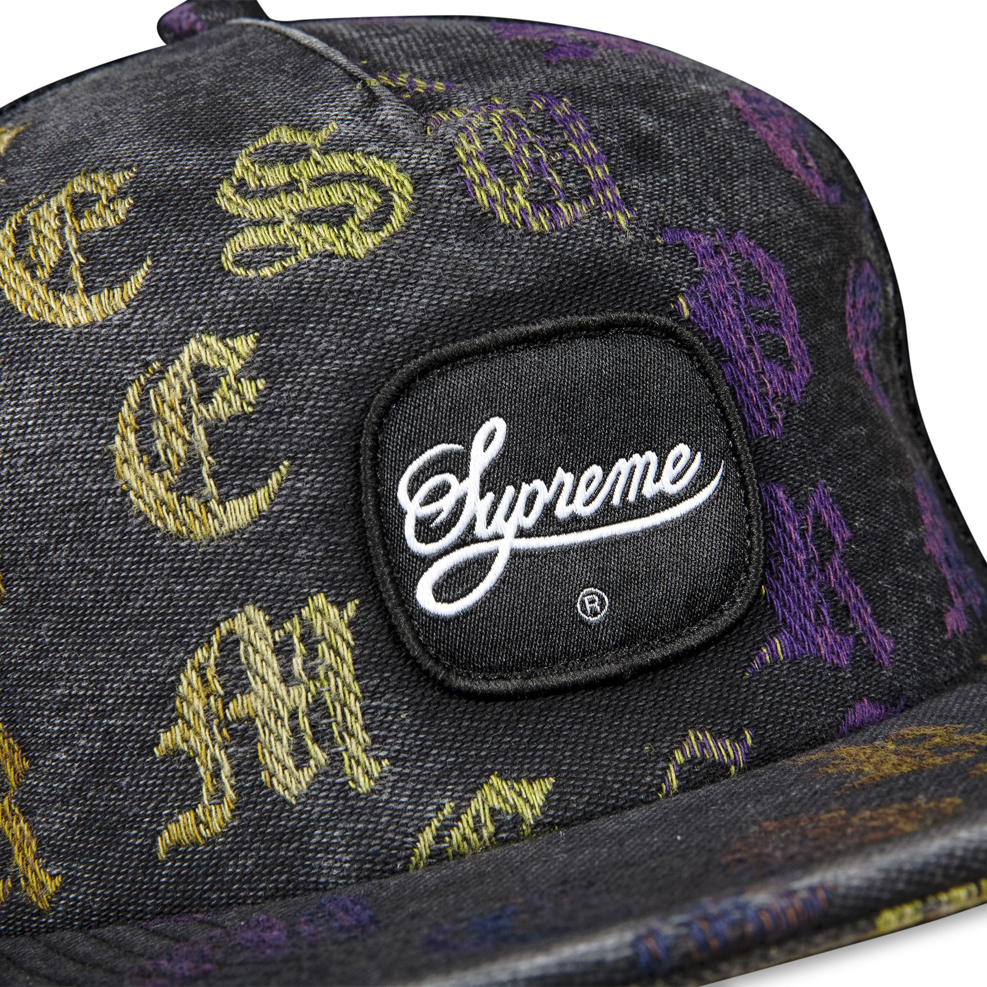 帽子 22SS Gradient Jacquard Denim MeshBackCap Supreme Gradient Jacquard Denim Mesh Back 5-Panel (SS22) - $48