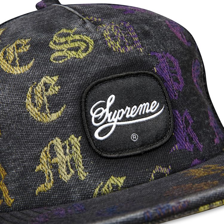 Supreme Gradient Jacquard Denim Mesh 5 Panel Black