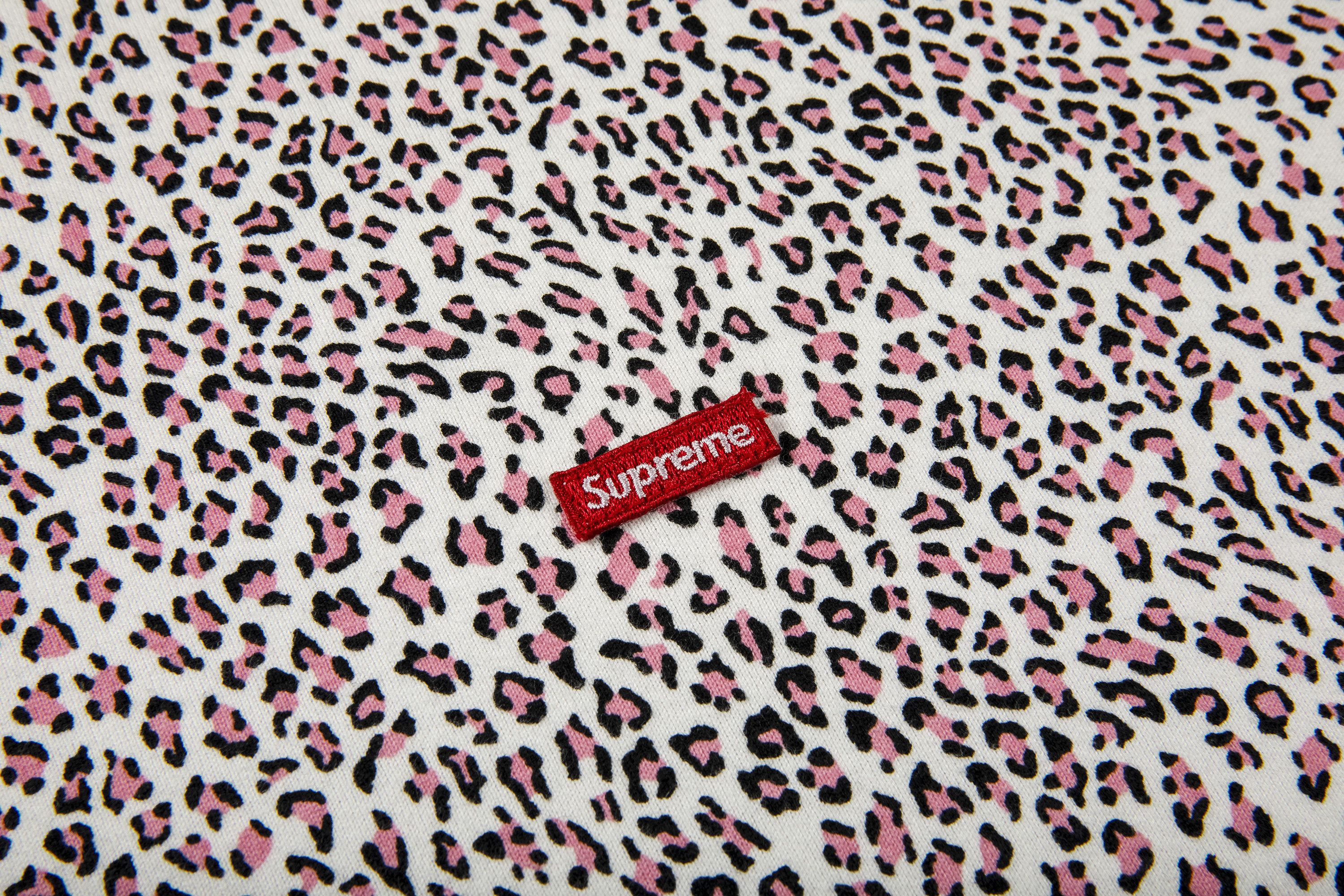 Supreme leopard tee on sale