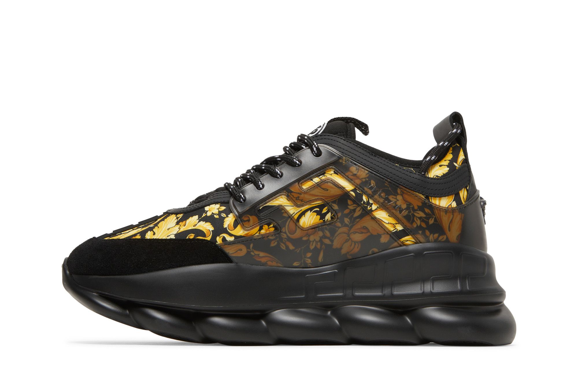 Buy Versace Chain Reaction Trainer 'Barocco Print - Black