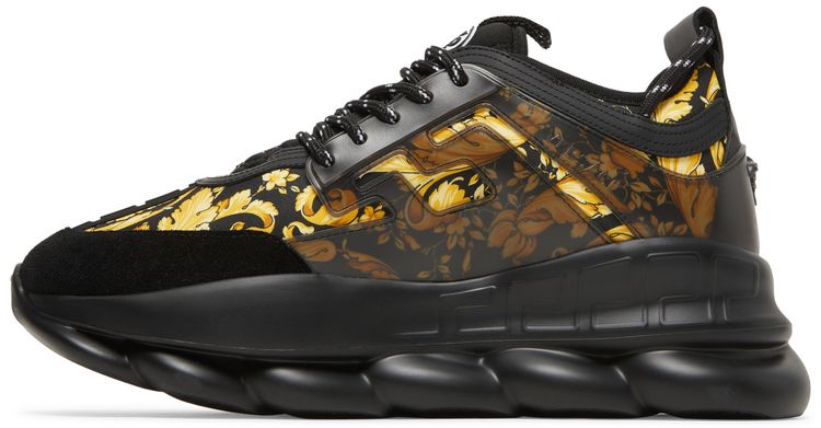 Versace Chain Reaction Trainer Barocco Print   Black