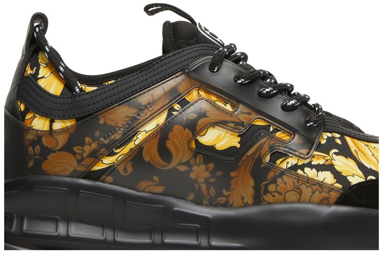 Versace Chain Reaction Trainer Barocco Print   Black
