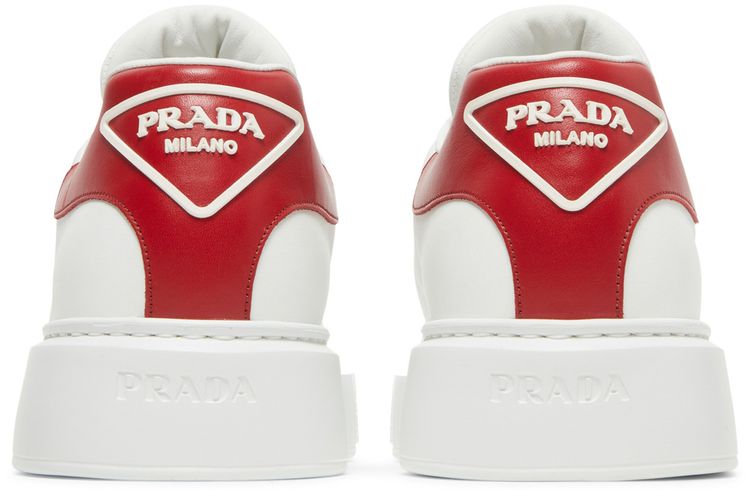 Prada Marco Leather White Red