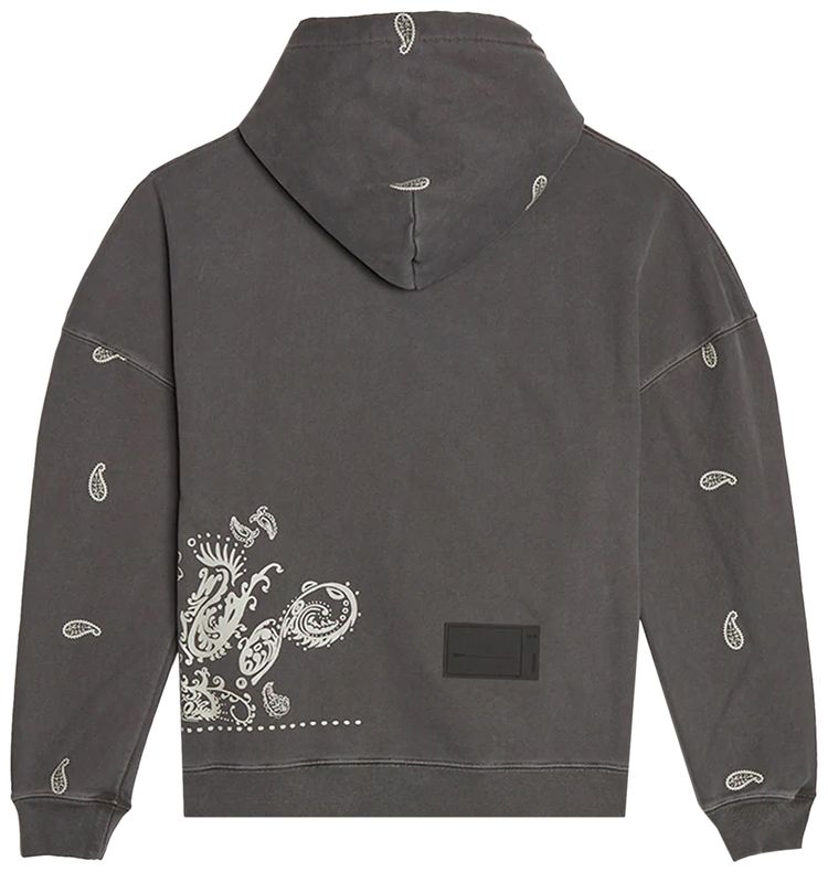 We11done Bandana Hoodie Charcoal