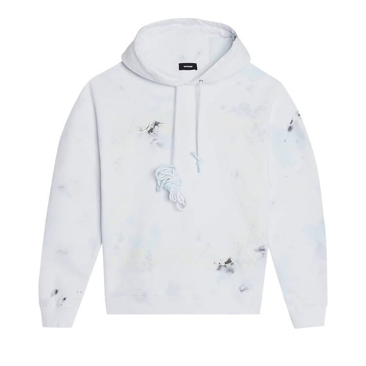 We11done Bandana Hoodie White