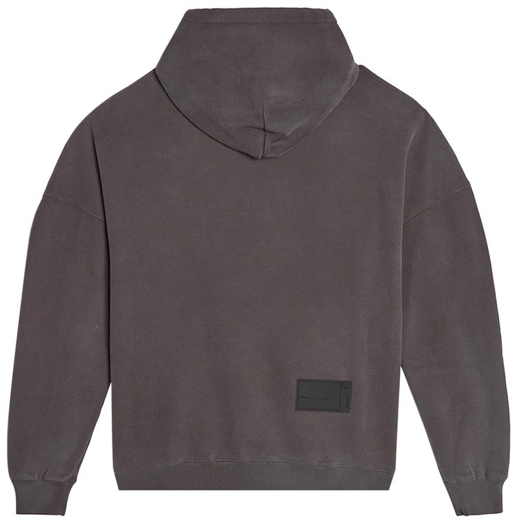 We11done Embroidered Teddy Hoodie Black