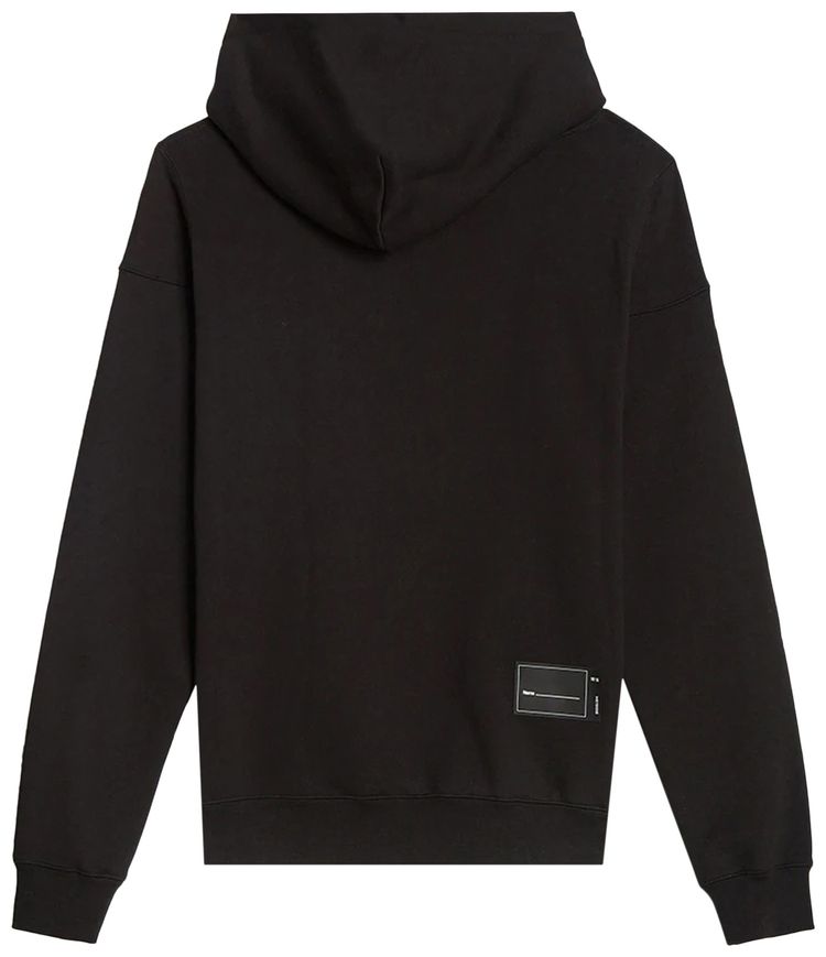We11done Oversized Long Sleeved Hoodie Black