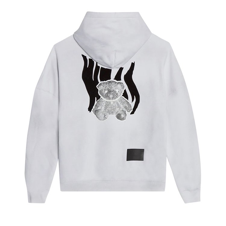 We11done Glow In The Dark Teddy Hoodie White