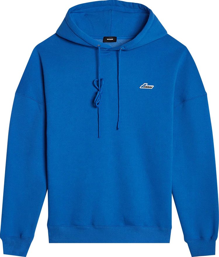 We11done WD Embroidered Logo Hoodie 'Blue'