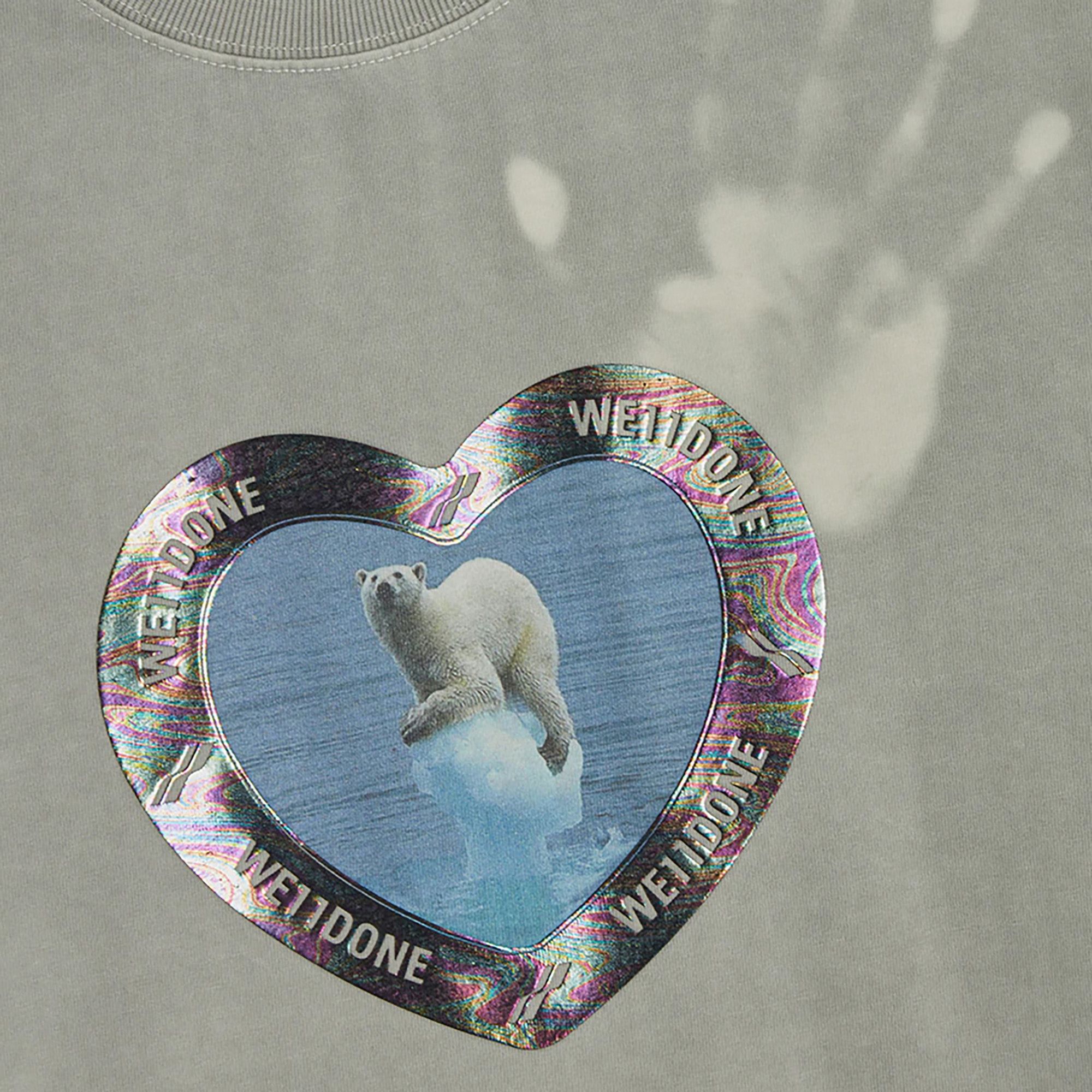 Buy We11done Thermo Sensitive Polar Bear T-Shirt 'Ivory