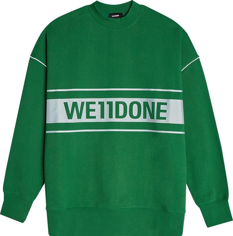 We11done Reflective Logo Pullover 'Green'