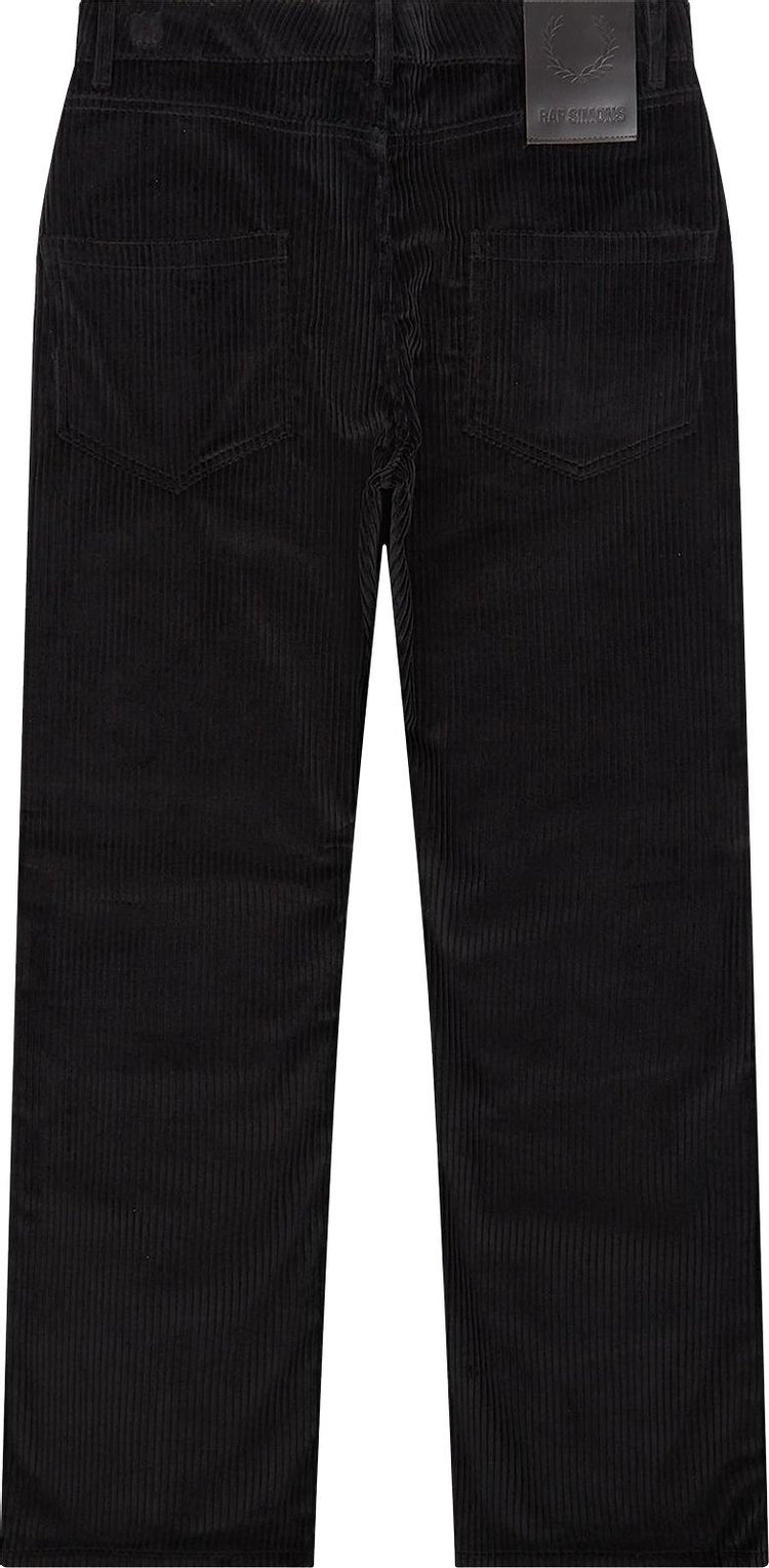 Fred Perry x Raf Simons Jumbo Corduroy Trousers Black