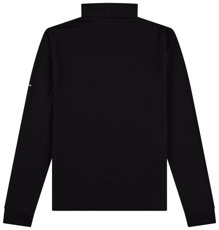 Fred Perry x Raf Simons Laurel Detail Roll Neck Top Black