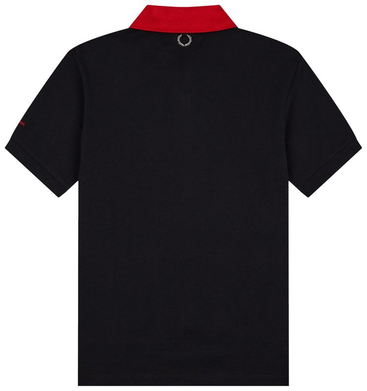 Fred Perry x Raf Simons Slim Fit Contrast Collar Polo Black