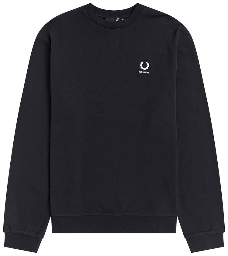 Fred Perry x Raf Simons Raf Laurel Detail Sweatshirt Black