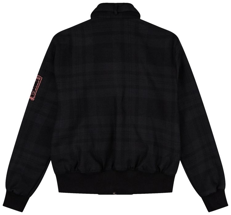 Fred Perry x Raf Simons Collar Strap Harrington Jacket Black