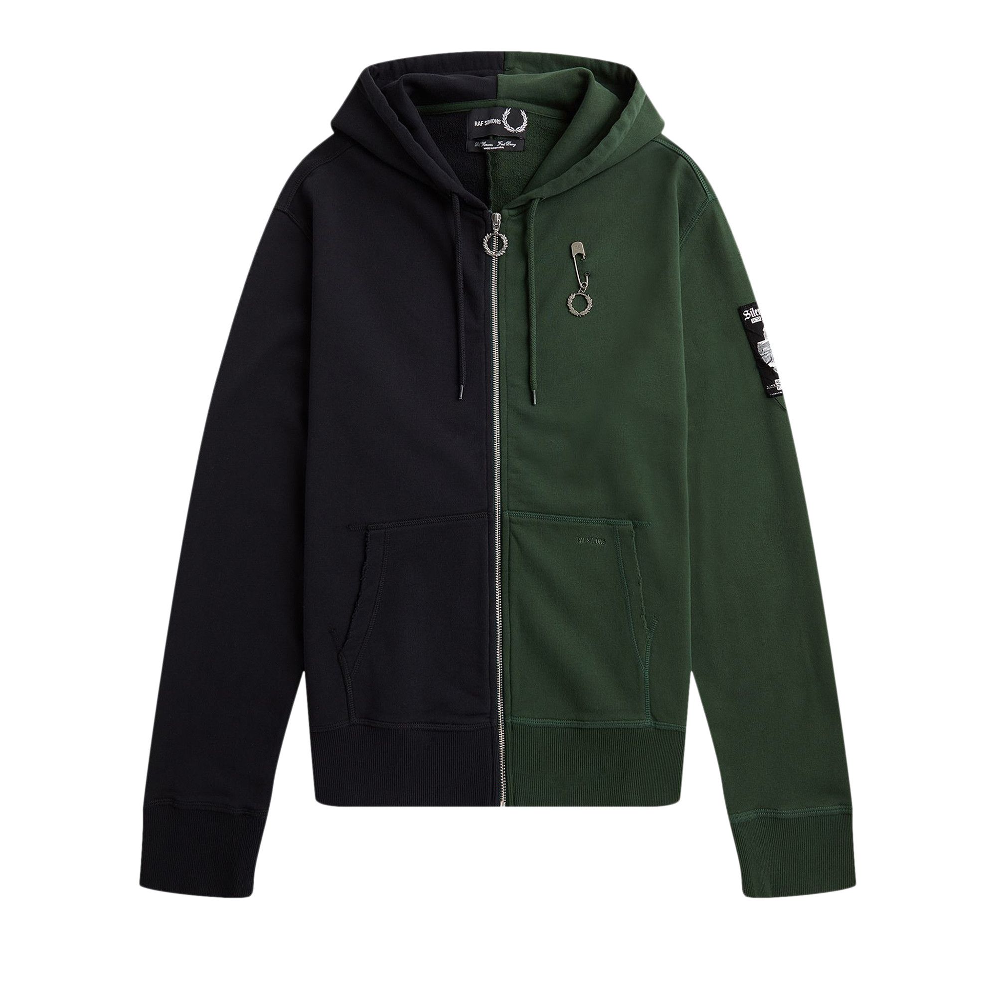 RAF SIMONS× FRED PERRY フーディー Fred Perry X Raf Simons Logo-Detailed Loopback Cotton-Jersey