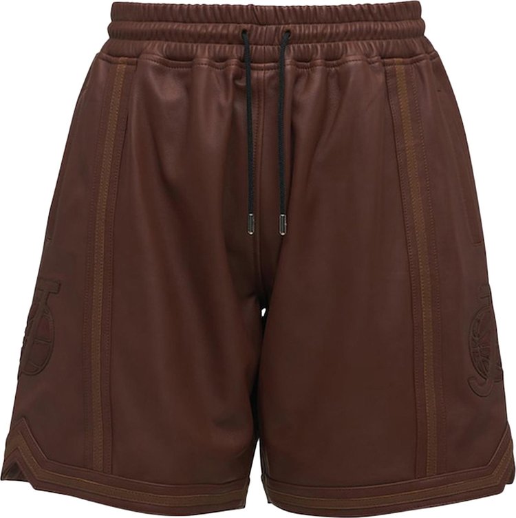 Just Don Leather Short 'Brown'